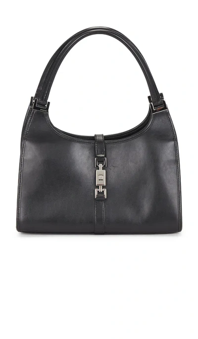 Fwrd Renew Gucci Bardot Shoulder Bag In Black
