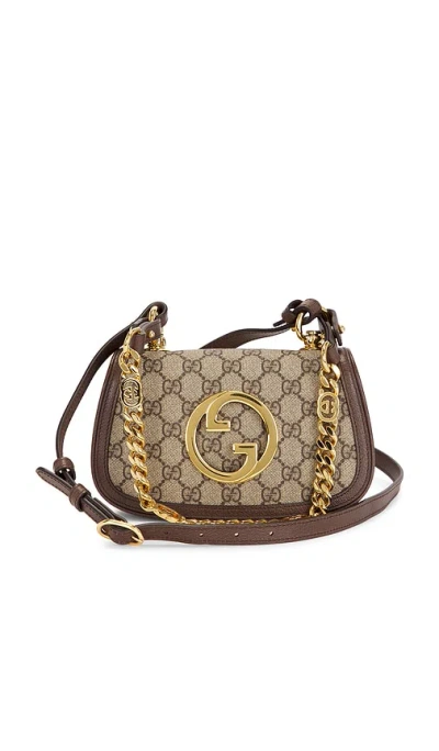 Fwrd Renew Gucci Blondie Nm Shoulder Bag In Beige