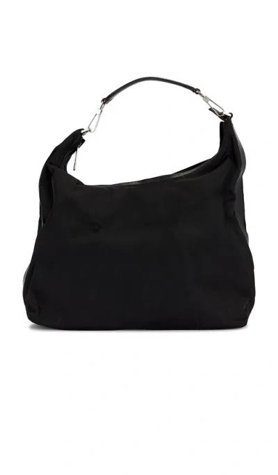 Fwrd Renew Gucci Clasp Hobo Bag In Black