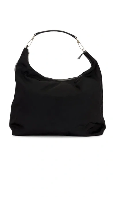 Fwrd Renew Gucci Clasp Hobo Bag In Black