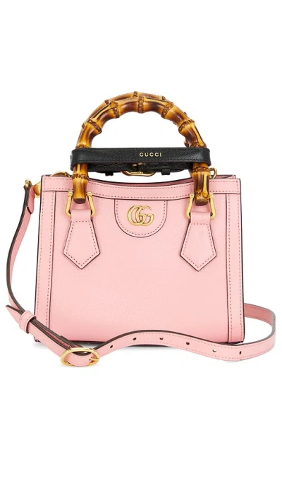 Fwrd Renew Gucci Diana Bamboo 2 Way Handbag In Pink