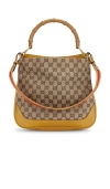 Fwrd Renew Gucci Diana Bamboo Hobo Bag In Sand
