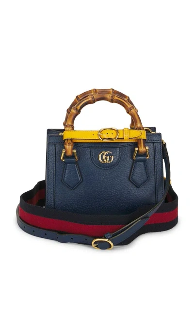 Fwrd Renew Gucci Diana Handbag In Blue