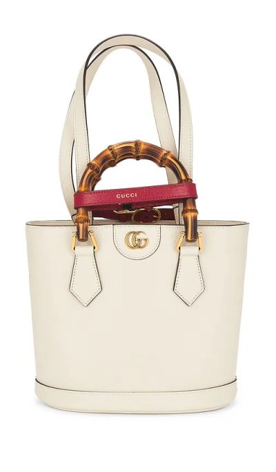 Fwrd Renew Gucci Diana Tote Bag In White