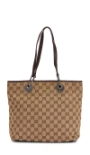 Fwrd Renew Gucci Eclipse Tote Bag In Black