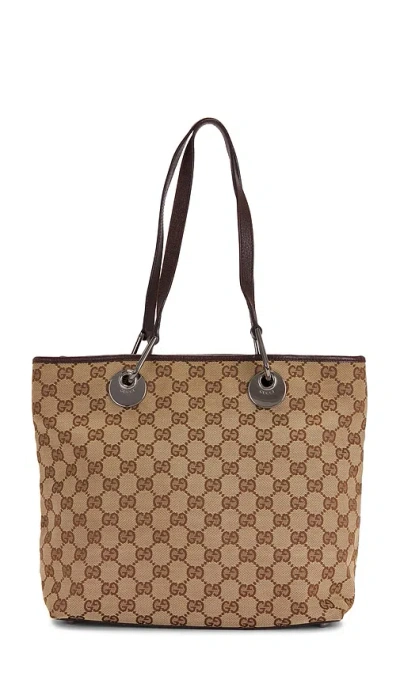 Fwrd Renew Gucci Eclipse Tote Bag In Black