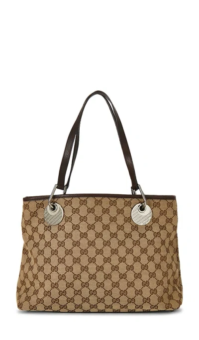 Fwrd Renew Gucci Eclipse Tote Bag In Brown