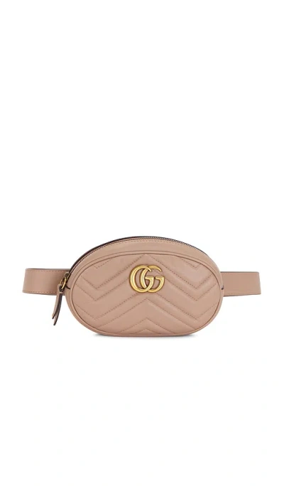 Fwrd Renew Gucci Gg Marmont Belt Bag In Neutral