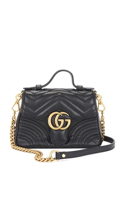 Fwrd Renew Gucci Gg Marmont Handbag In Black