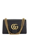 Fwrd Renew Gucci Gg Marmont Shoulder Bag In Black