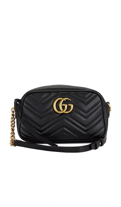 Fwrd Renew Gucci Gg Marmont Shoulder Bag In Black
