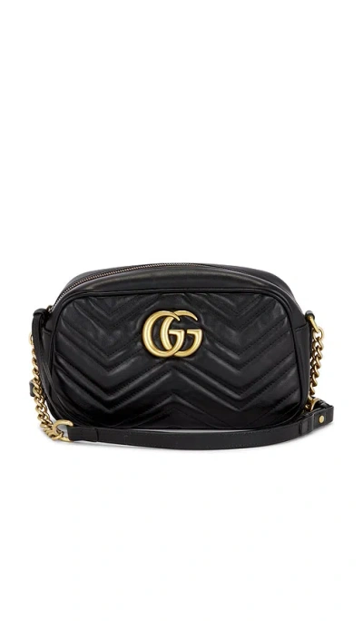 Fwrd Renew Gucci Gg Marmont Shoulder Bag In Black