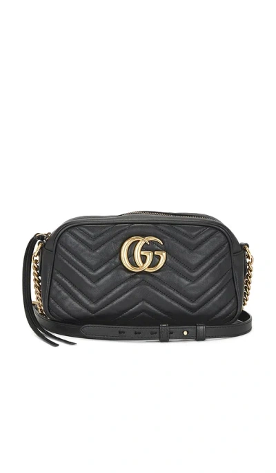 Fwrd Renew Gucci Gg Marmont Shoulder Bag In Black
