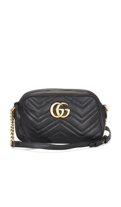 Fwrd Renew Gucci Gg Marmont Shoulder Bag In Black