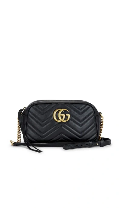Fwrd Renew Gucci Gg Marmont Shoulder Bag In Black