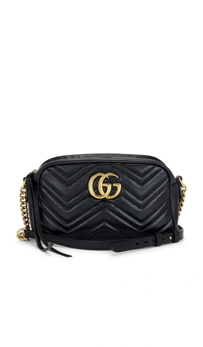 Fwrd Renew Gucci Gg Marmont Shoulder Bag In Black