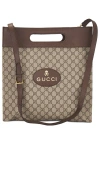 Fwrd Renew Gucci Gg Supreme 2 Way Tote Bag In 棕色