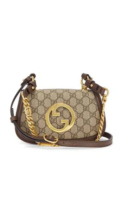 Fwrd Renew Gucci Gg Supreme Blondie Shoulder Bag In Burgundy