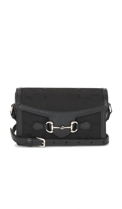Fwrd Renew Gucci Horsebit 1955 Shoulder Bag In Black