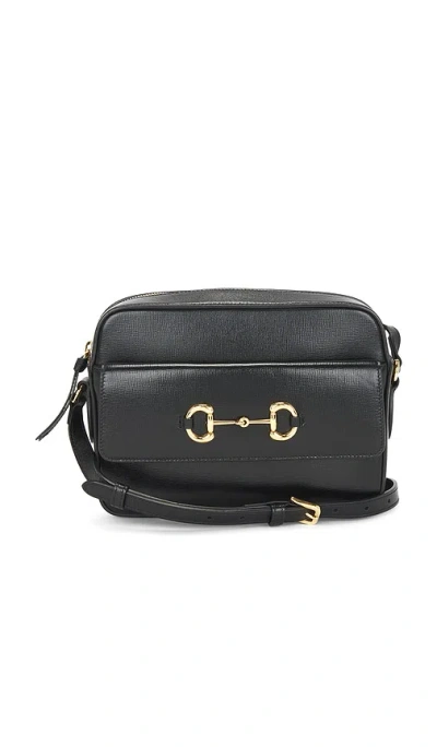 Fwrd Renew Gucci Horsebit 1955 Shoulder Bag In Black