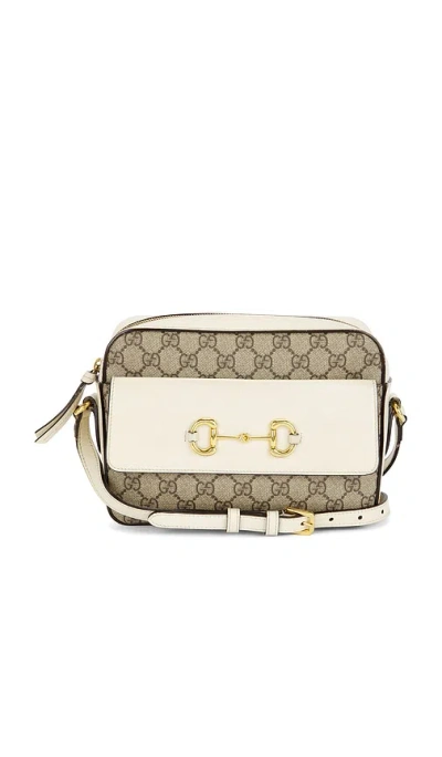 Fwrd Renew Gucci Horsebit 1955 Shoulder Bag In Sand