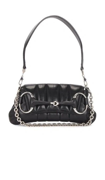 Fwrd Renew Gucci Horsebit Clutch In Black