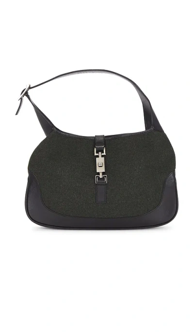 Fwrd Renew Gucci Jackie Hobo Bag In Black