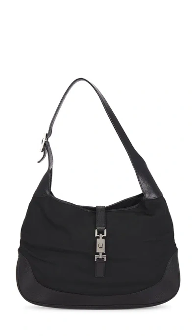 Fwrd Renew Gucci Jackie Hobo Bag In Black