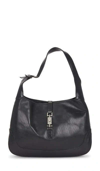 Fwrd Renew Gucci Jackie Hobo Bag In Black