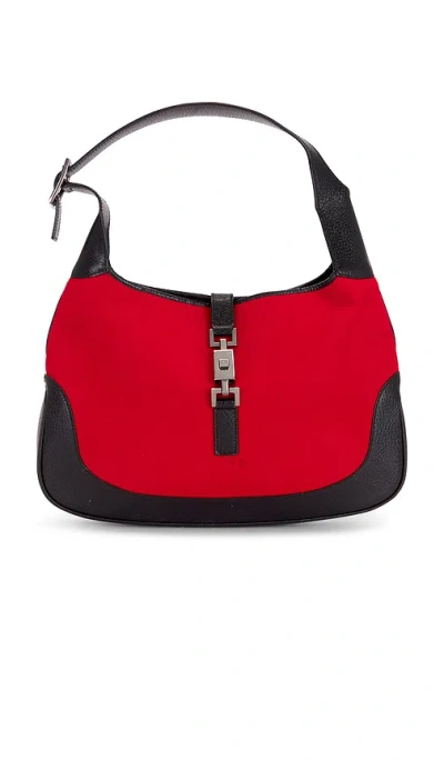 Fwrd Renew Gucci Jackie Hobo Bag In Red