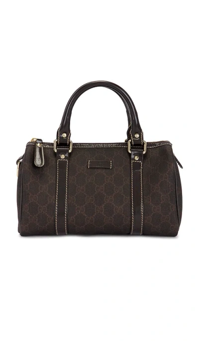 Fwrd Renew Gucci Joy Boston Bag In Brown