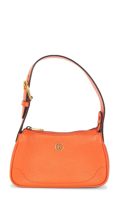 Fwrd Renew Gucci Mini Aphrodite Shoulder Bag In Orange