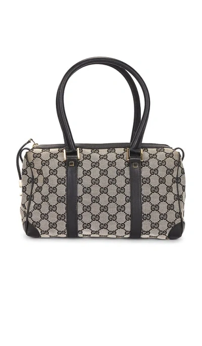 Fwrd Renew Gucci Mini Boston Bag In Gray