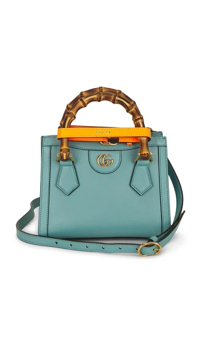 Fwrd Renew Gucci Mini Diana Tote Bag In Blue