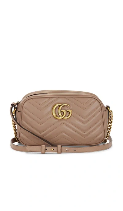 Fwrd Renew Gucci Mini Gg Marmont Shoulder Bag In Pink