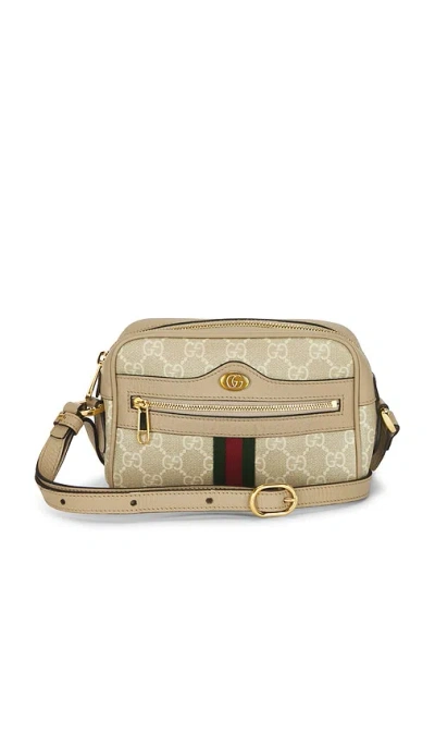 Fwrd Renew Gucci Mini Ophidia Crossbody Bag In Neutral
