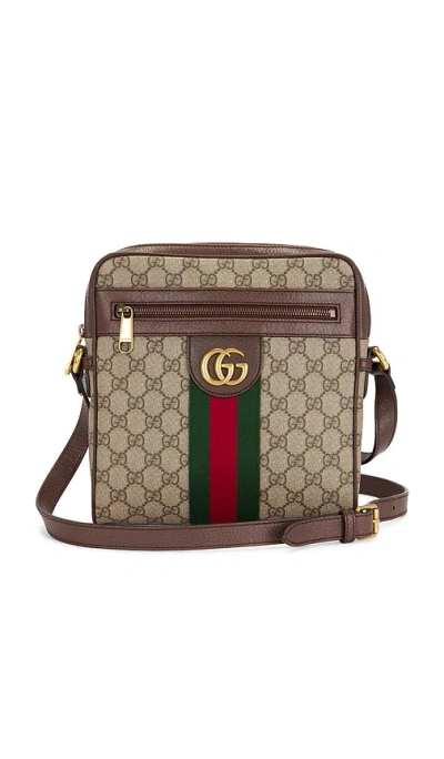 Fwrd Renew Gucci Ophidia Shoulder Bag In Beige