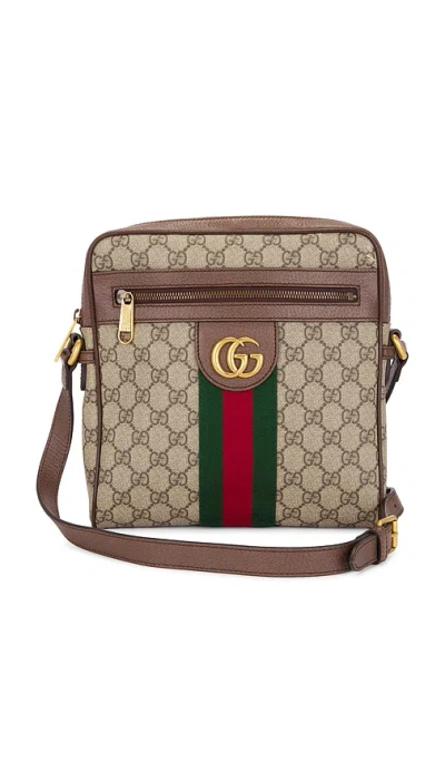 Fwrd Renew Gucci Ophidia Shoulder Bag In Beige