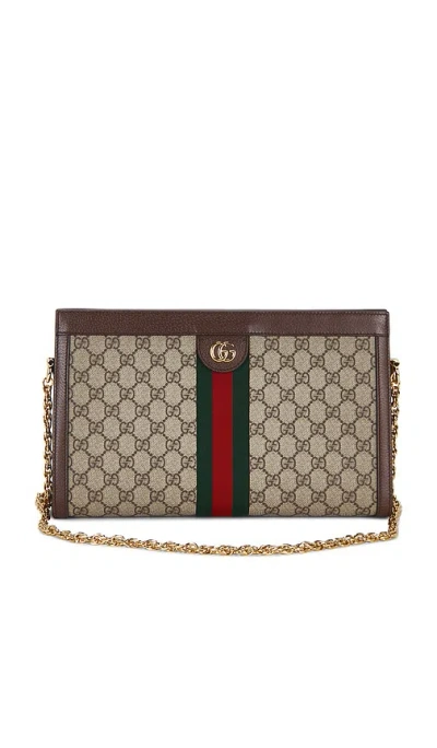 Fwrd Renew Gucci Ophidia Shoulder Bag In Brown