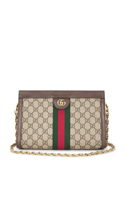 Fwrd Renew Gucci Ophidia Shoulder Bag In Brown