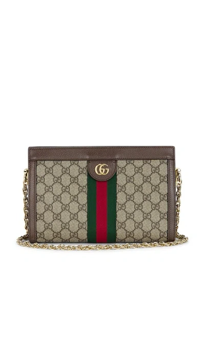 Fwrd Renew Gucci Ophidia Shoulder Bag In Brown