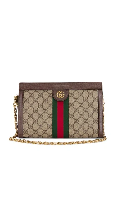 Fwrd Renew Gucci Ophidia Shoulder Bag In Brown