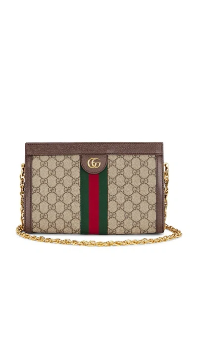 Fwrd Renew Gucci Ophidia Shoulder Bag In Brown