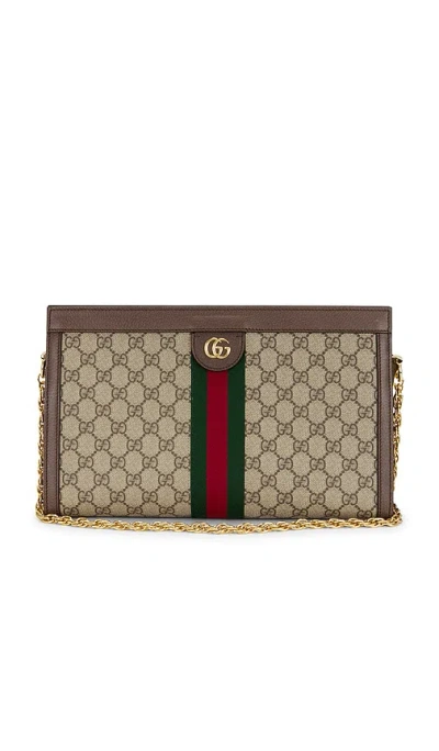 Fwrd Renew Gucci Ophidia Shoulder Bag In Sand