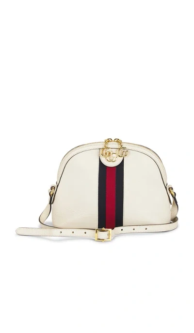 Fwrd Renew Gucci Ophidia Shoulder Bag In White