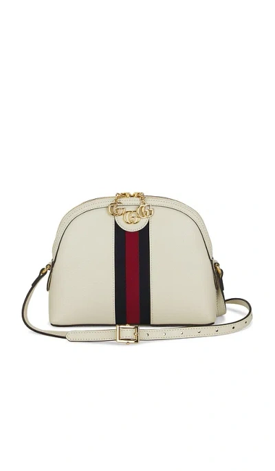 Fwrd Renew Gucci Ophidia Shoulder Bag In White