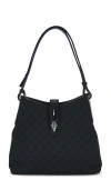 Fwrd Renew Gucci Piston Lock Hobo Bag In Black