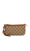 Fwrd Renew Gucci Pochette Bag In Sand