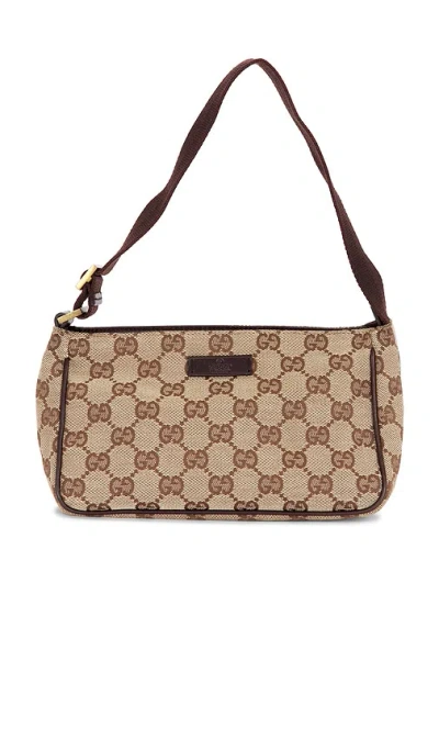 Fwrd Renew Gucci Pochette Shoulder Bag In Brown