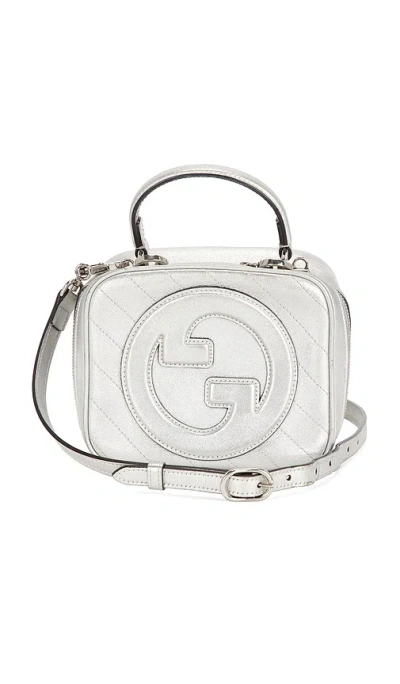 Fwrd Renew Gucci Sakai Be Green Blondie Handbag In Silver